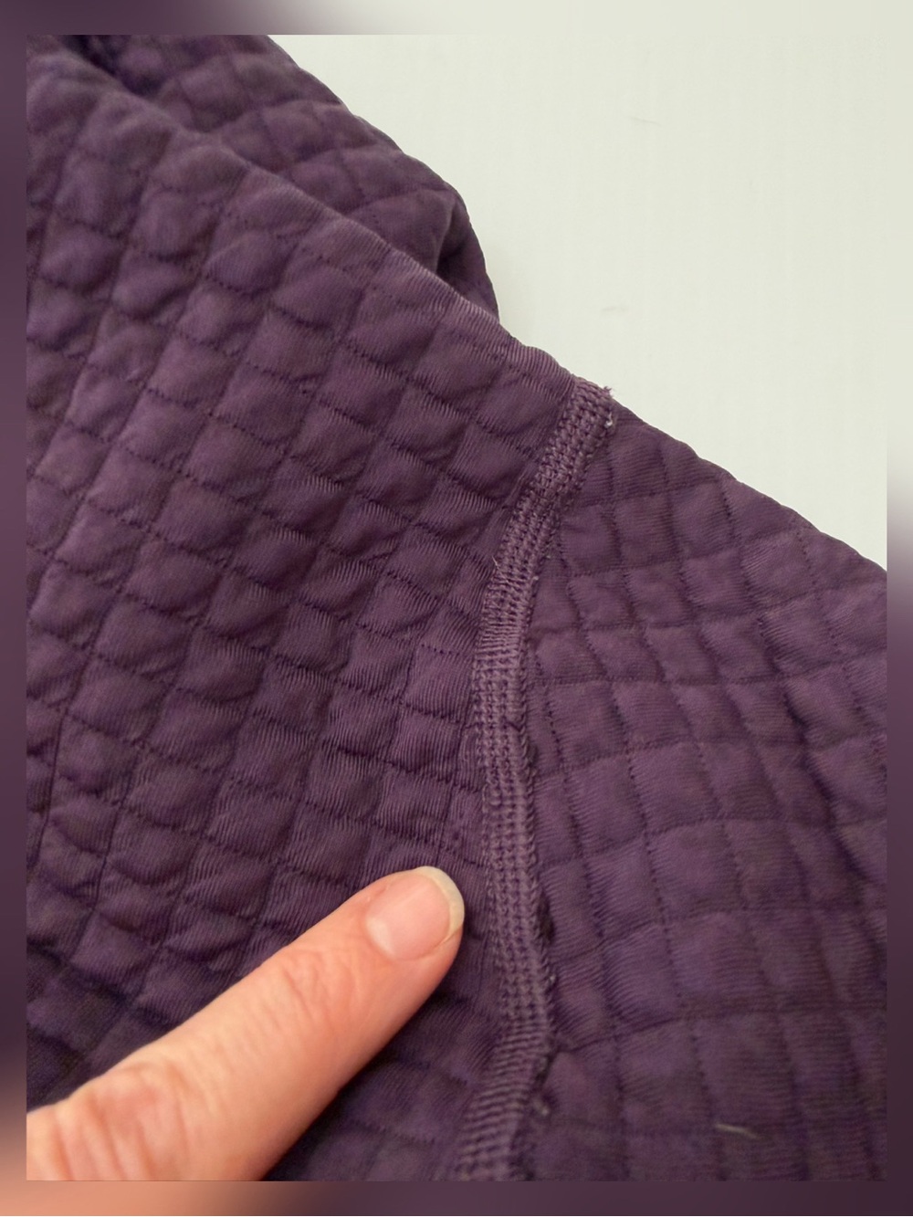 Nobull Quilted Textured Purple Crewneck Pullover Sweatshirt - S - Picture 11 of 11